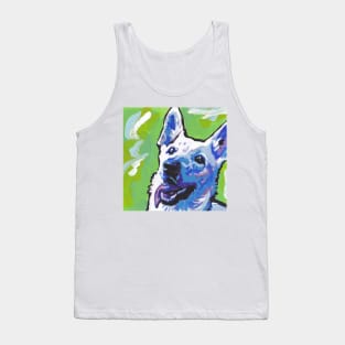 white German Shepherd Dog Bright colorful pop dog art Tank Top